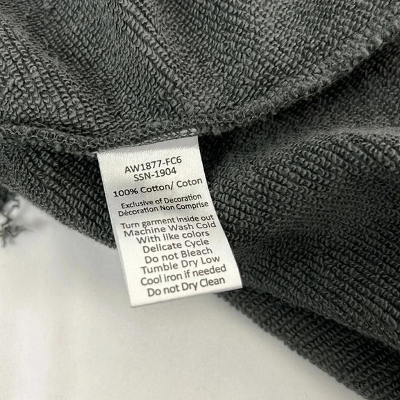 ATM Women’s XS French Terry Gray Animal Print Cozy Sweatshirt Loungewear - Picture 6 of 8